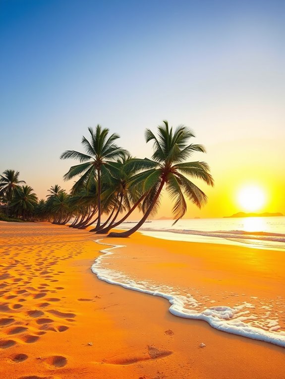 beautiful coastal sunset spot
