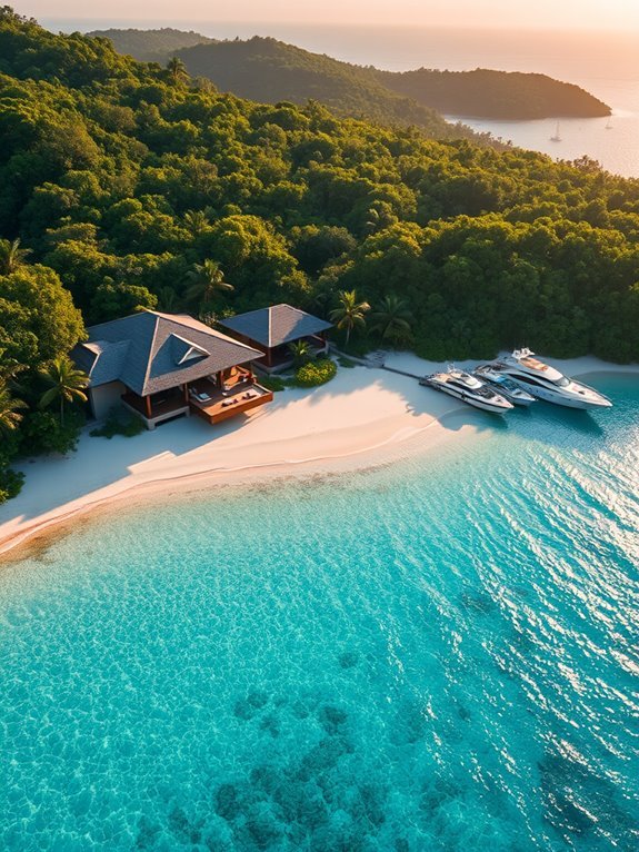 beautiful tropical island getaway