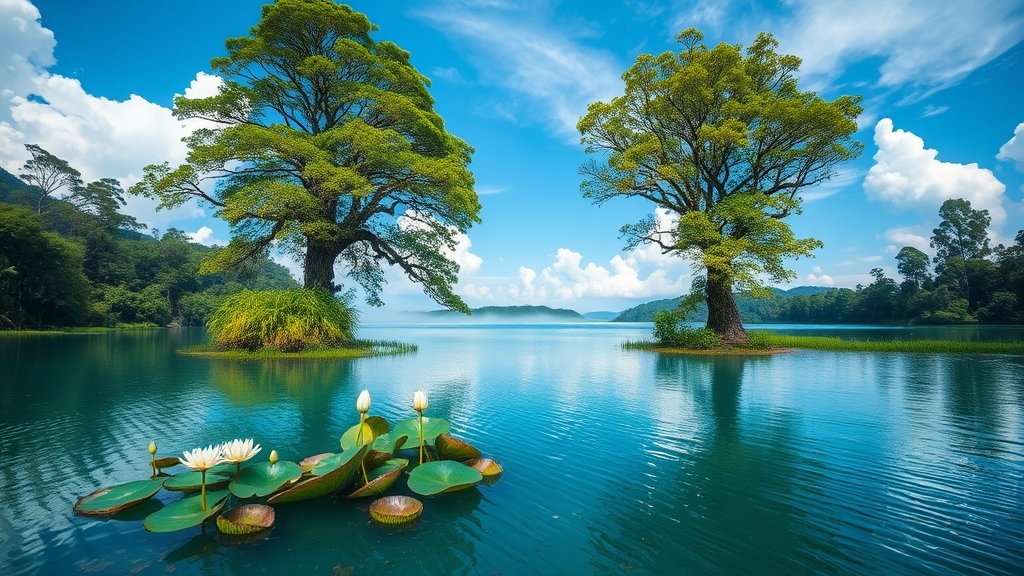 bera lake in malaysia