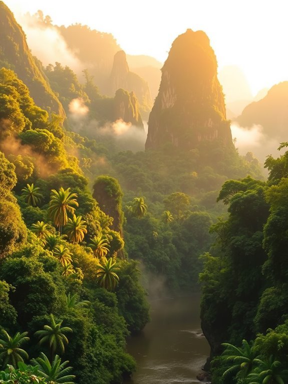 biodiverse tropical rainforest reserve