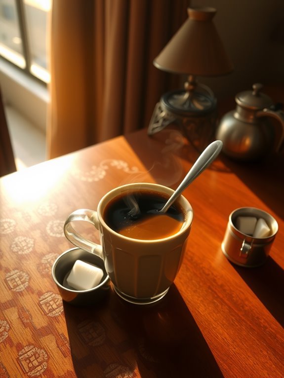 black coffee beverage delight