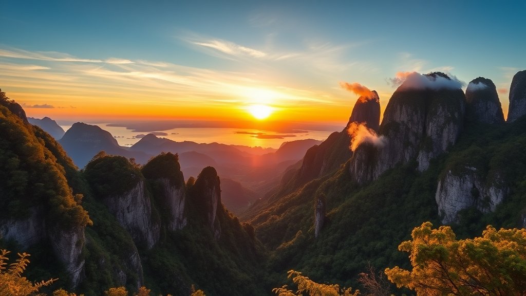 breathtaking mountain landscape vista