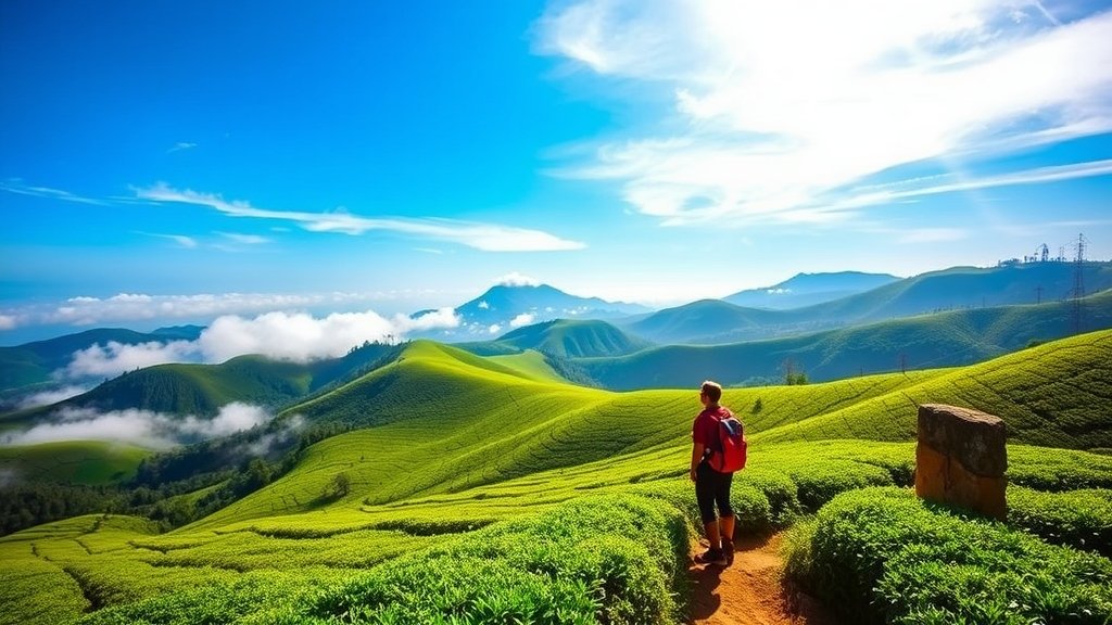 breathtaking mountain tea plantation