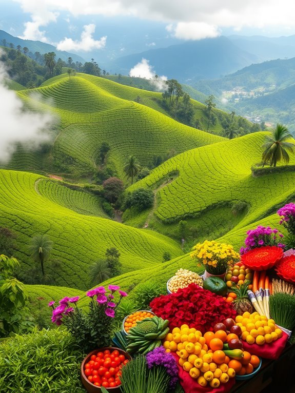 breathtaking mountain tea plantations
