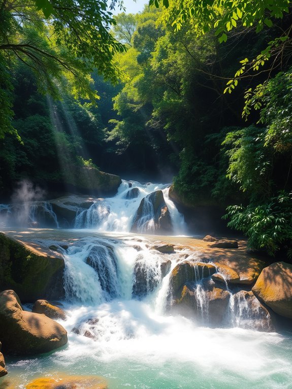 chamang waterfall in pahang