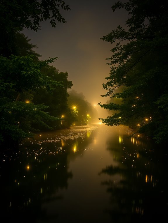charming village by river