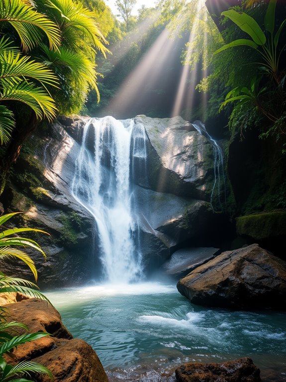 chinchin waterfall in malacca