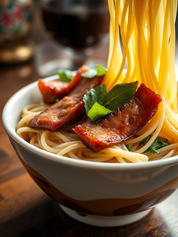 delicious asian noodle dish