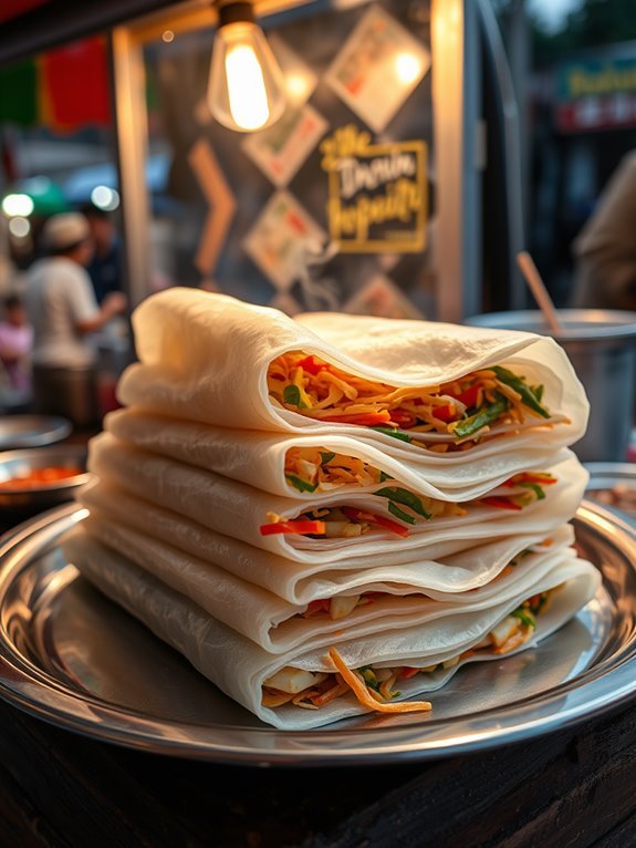 delicious fresh spring rolls