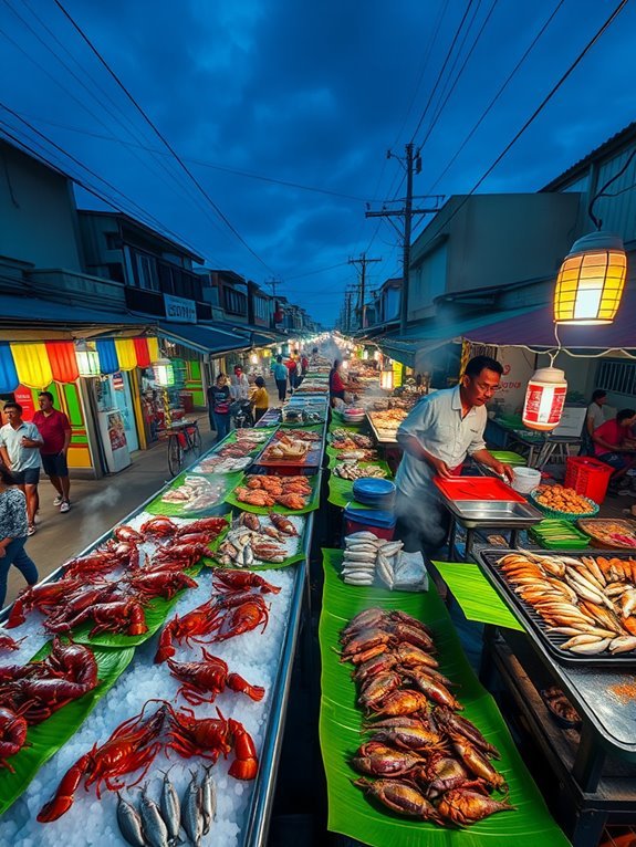 delicious seafood street cuisine