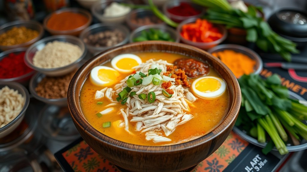 delicious traditional noodle soup