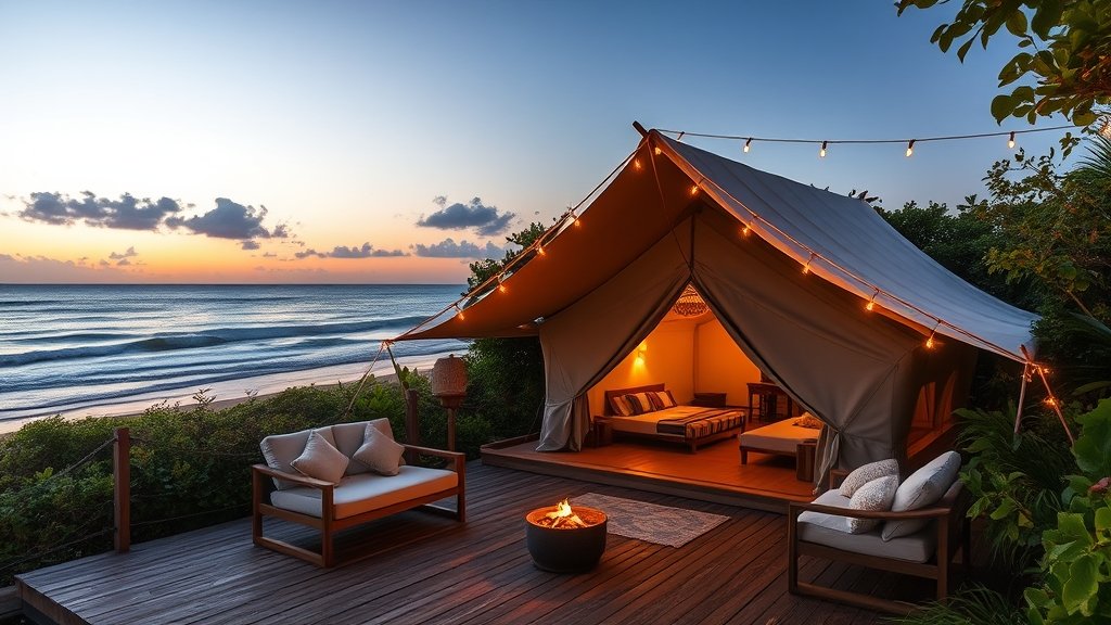 eco friendly glamping on sibu
