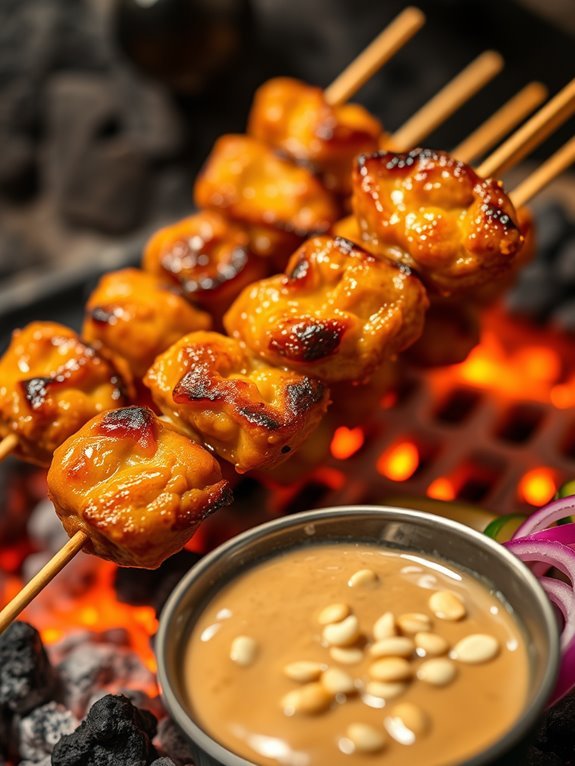 grilled skewered meat dish