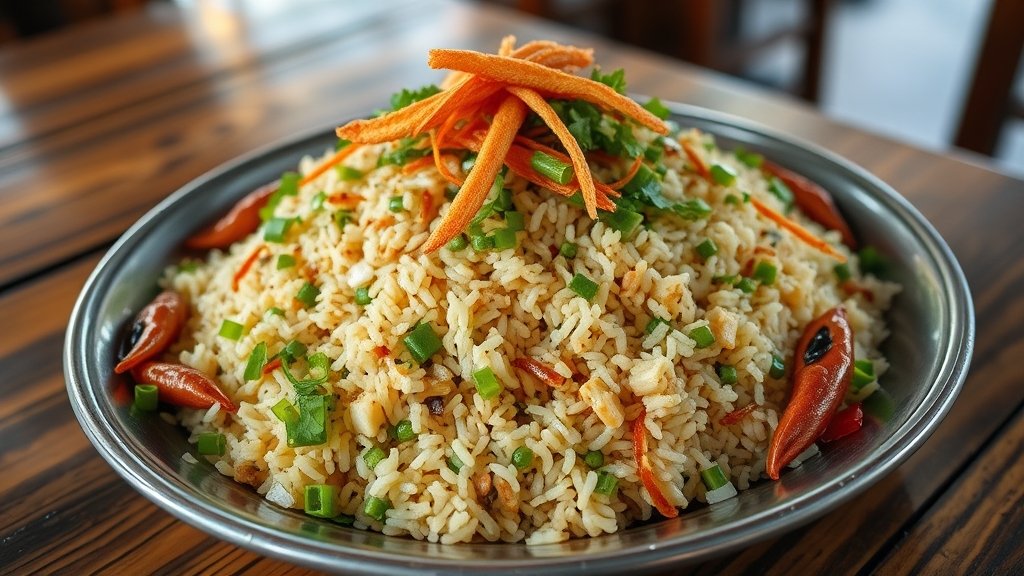 herb infused rice dish