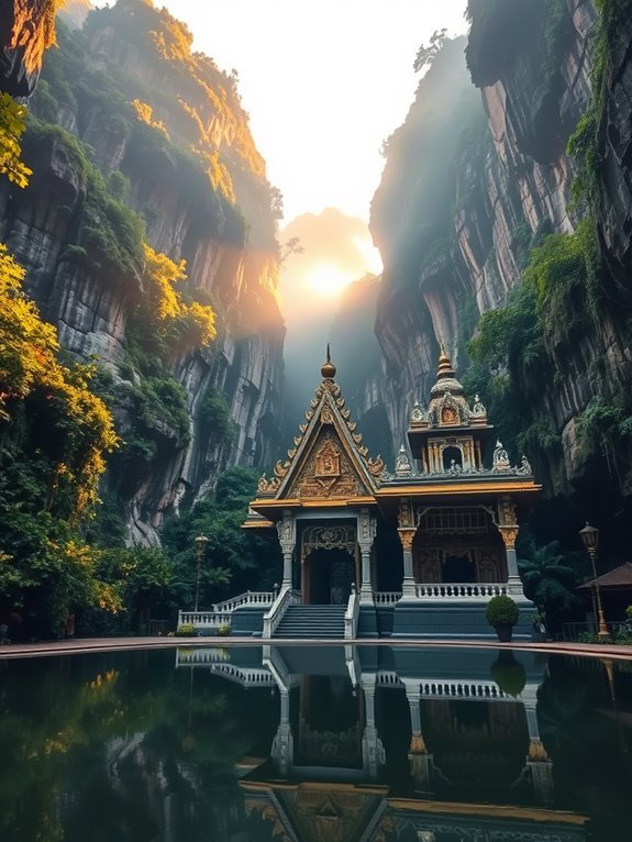 hindu temple limestone caves