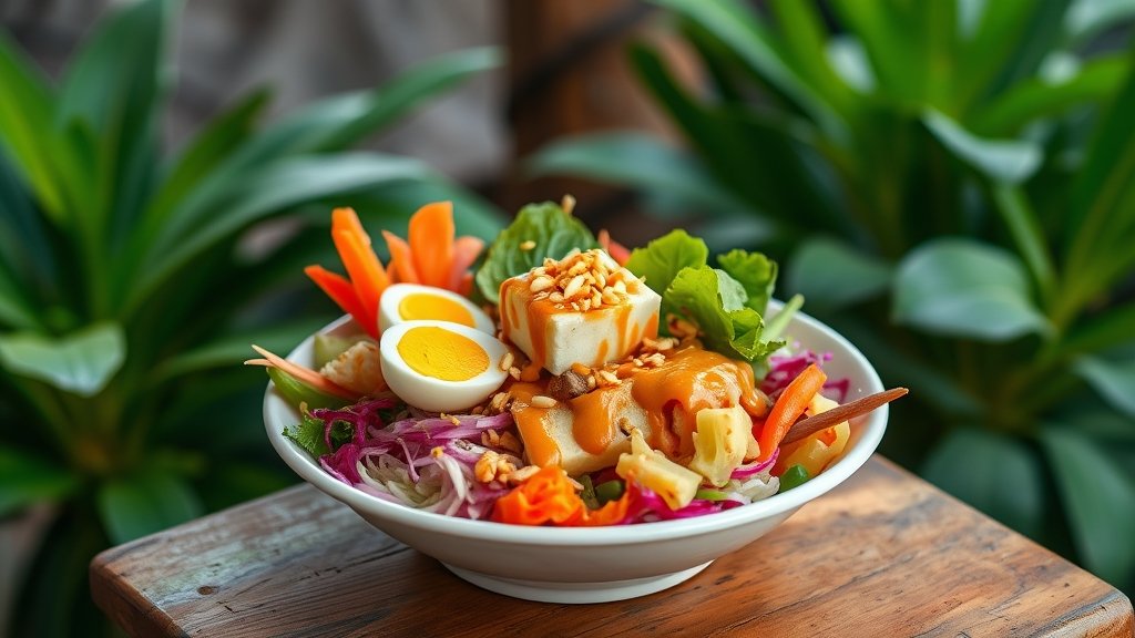 indonesian vegetable salad dish