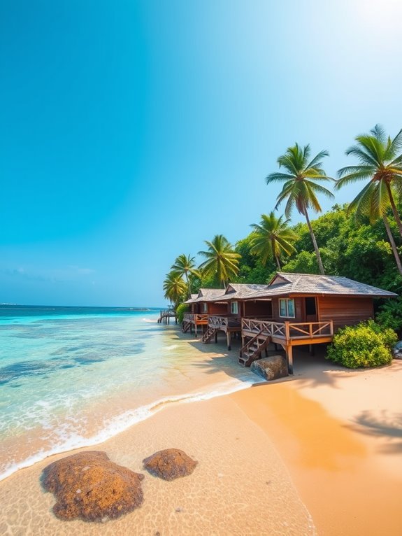 island accommodation and relaxation