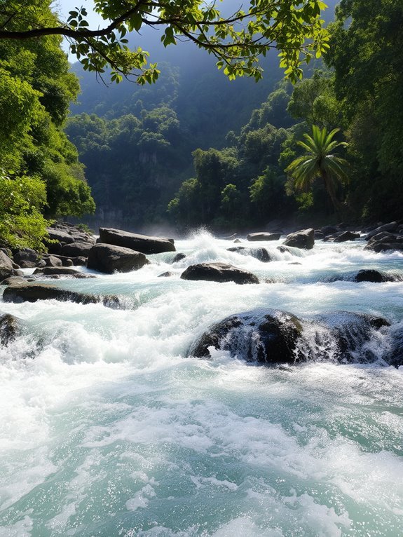 kampar river s flowing waters