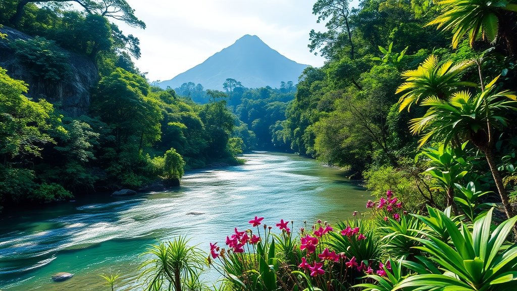 kundasang river in kinabalu