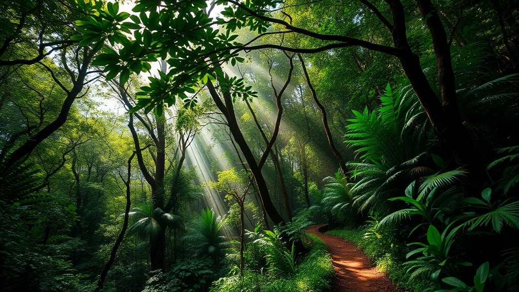 lush rainforest conservation area