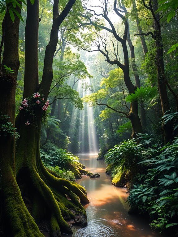 lush tropical rainforest habitat
