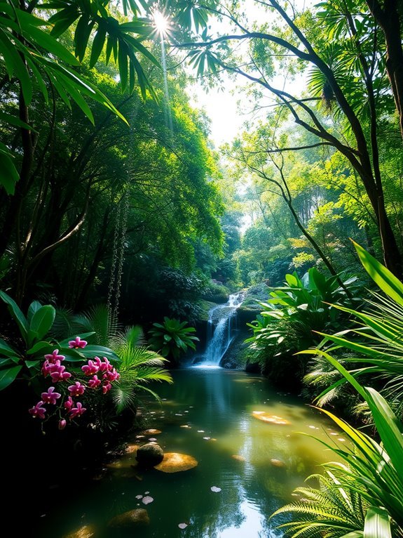 lush urban botanical paradise