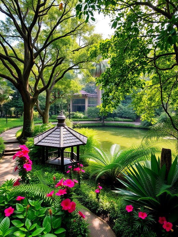 lush urban nature reserve