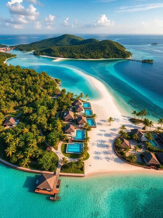 luxury coastal resort villas