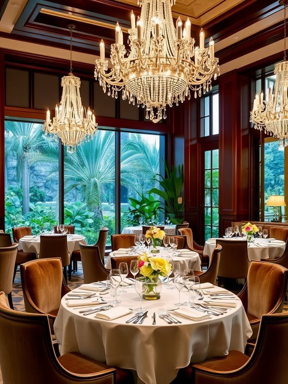 luxury dining experience offered