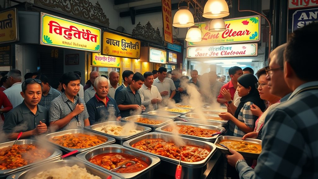nasi kandar food stall