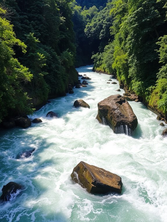 padas river flowing gracefully