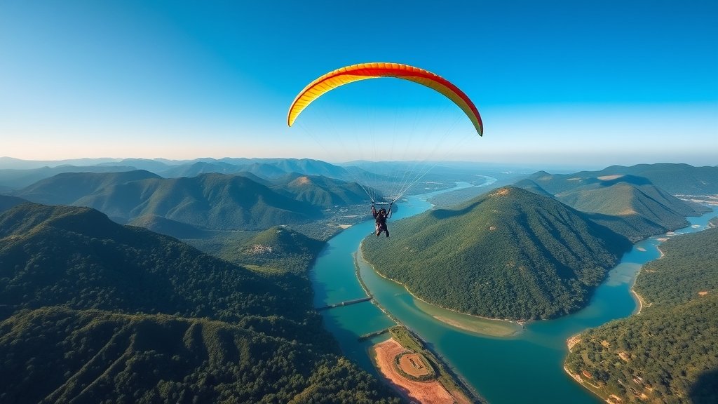 paragliding adventure at jugra