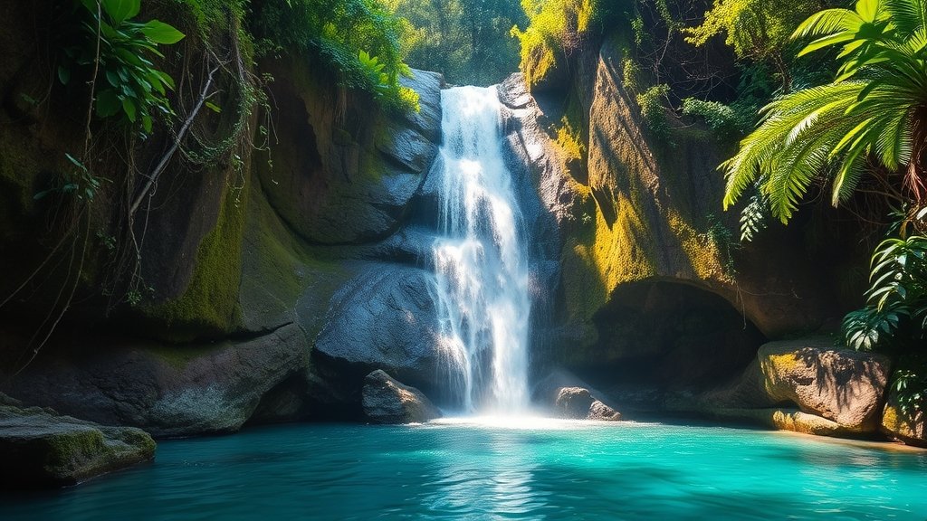 pisang waterfall in selangor