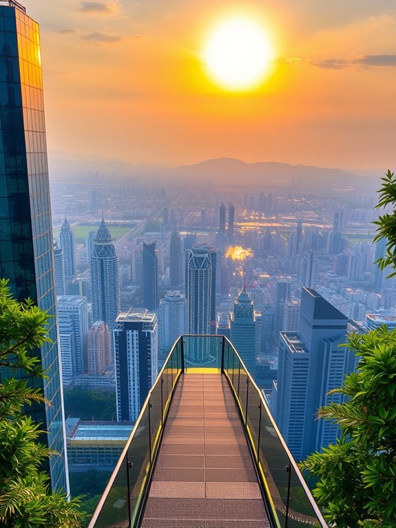 rooftop bar with views