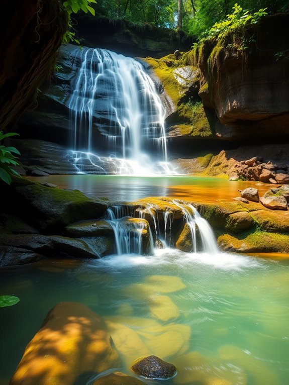 sangai waterfall in mulu