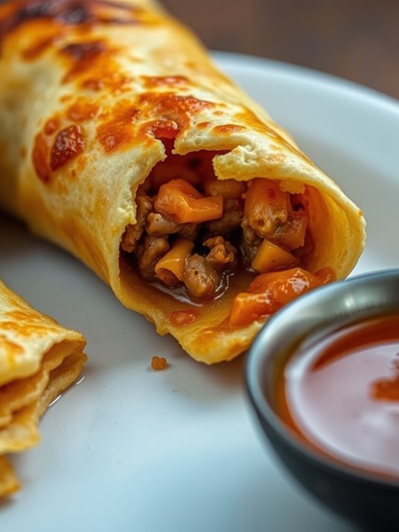 savory stuffed pancake dish