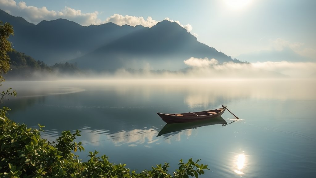 serene waters of chenderoh