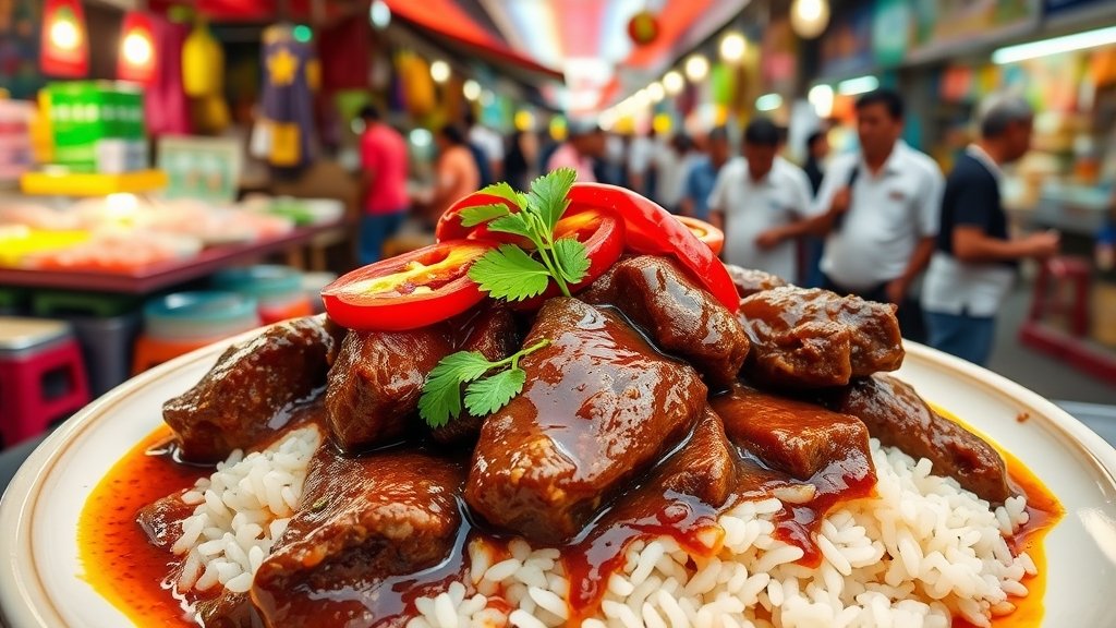 spicy indonesian meat dish