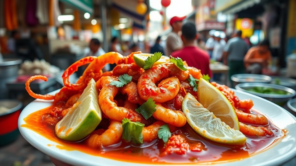 spicy squid chili dish