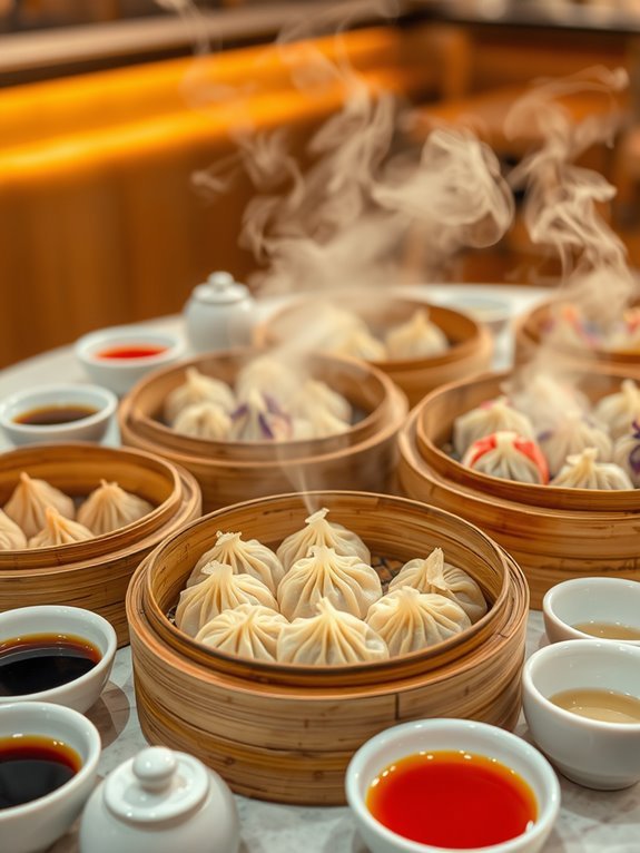 steamed dumplings and buns