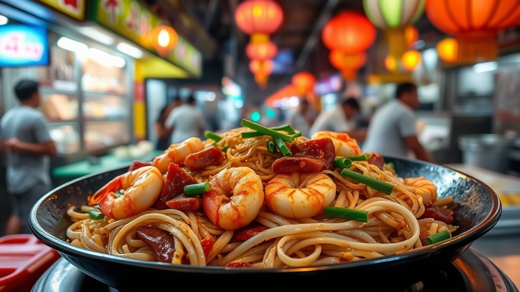 stir fried rice noodle dish