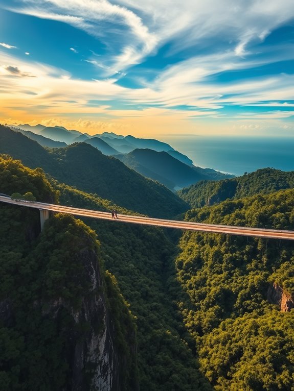 stunning elevated pedestrian bridge