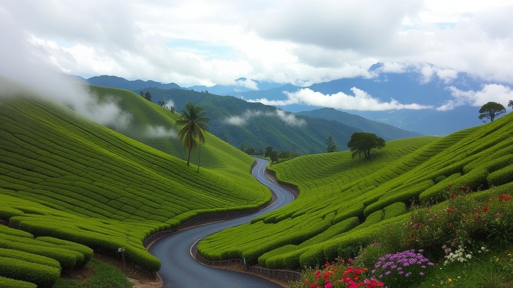 stunning mountainous tea landscapes