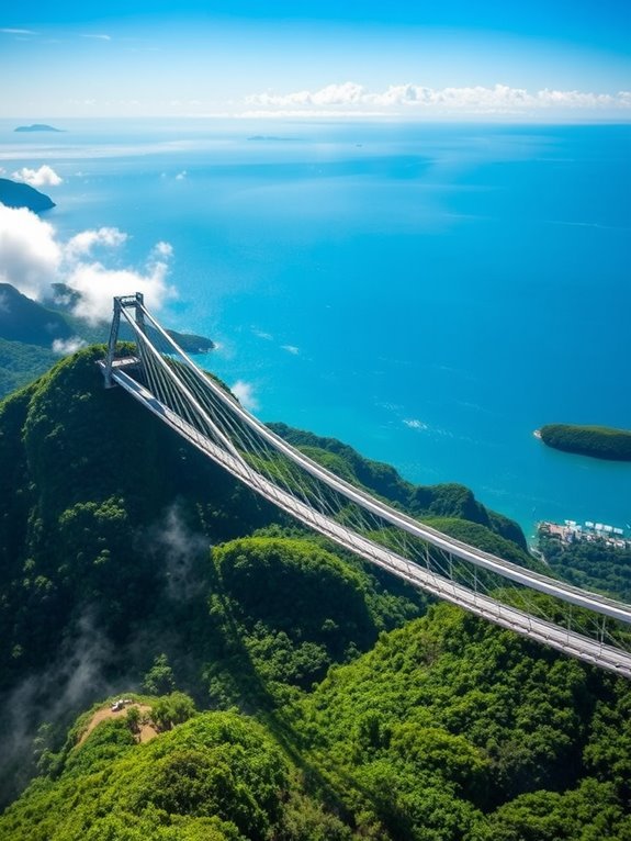 suspended scenic walkway attraction