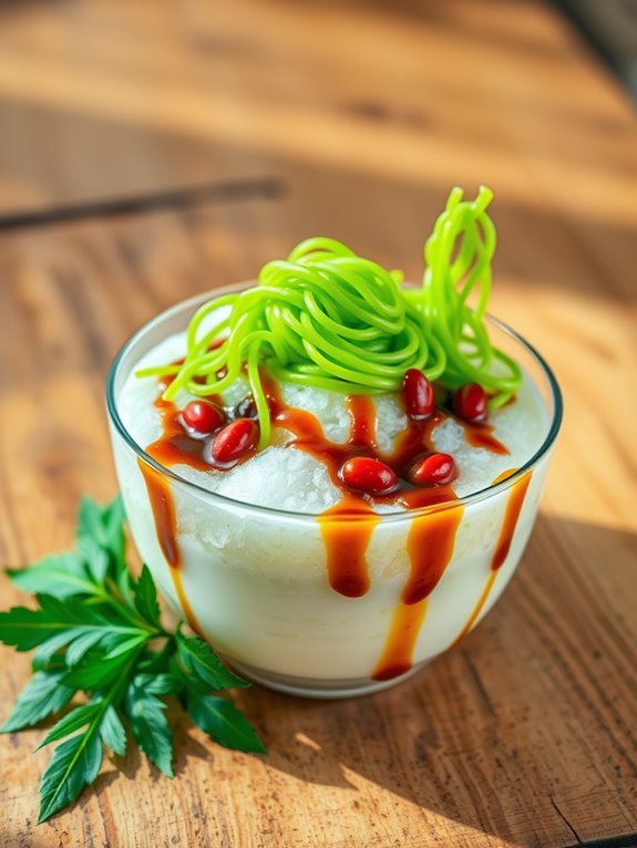traditional sweet dessert drink