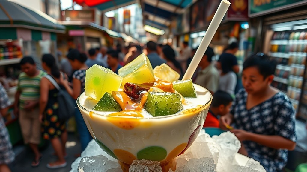 traditional sweet dessert drink
