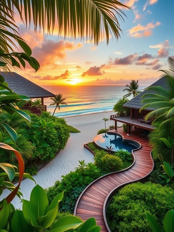 tropical island resort retreat