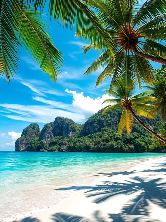 tropical paradise and tranquility