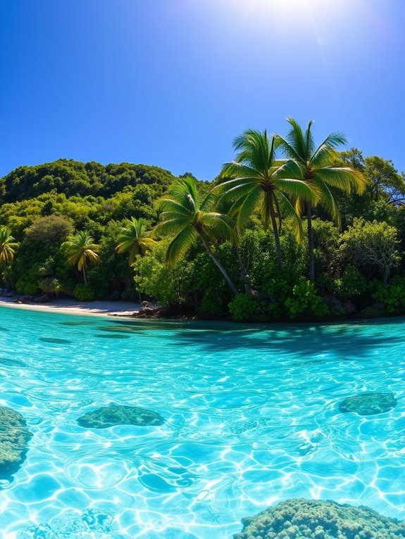 tropical paradise beach getaway