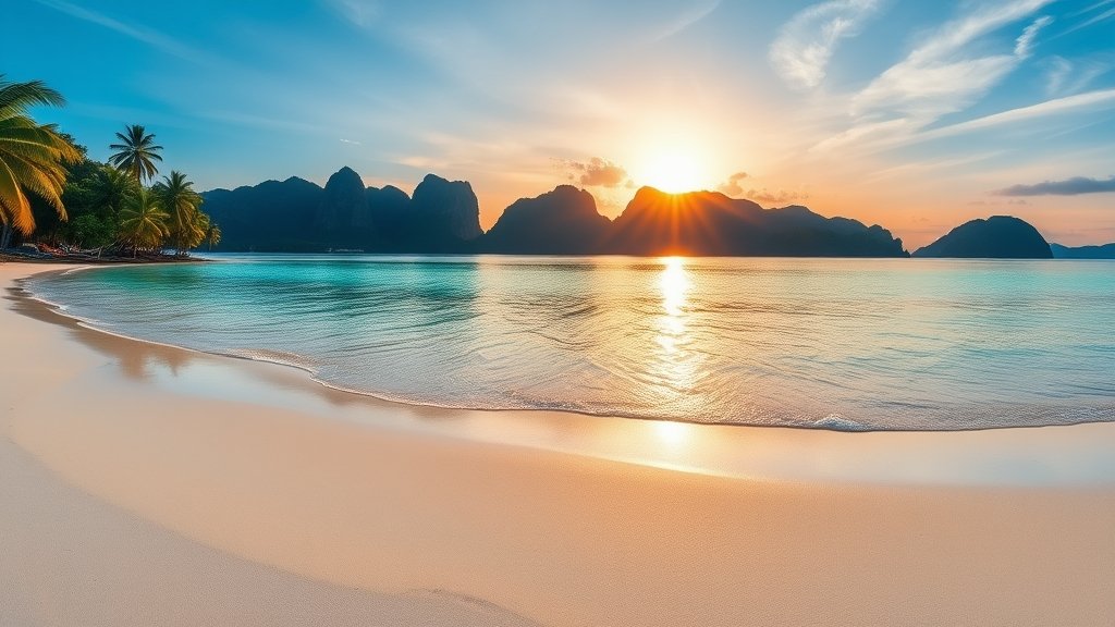 tropical paradise by sea